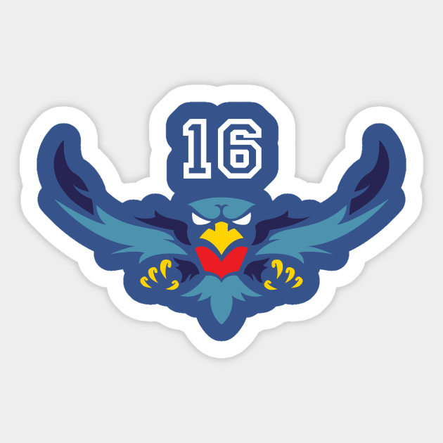 Thunderbirds Team Shirt 16 Sticker by DaleMettam